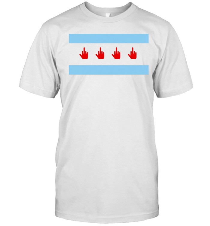 Middle finger Chicago flag Unisex T-Shirt