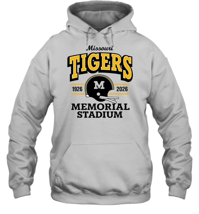 Missouri Tigers Memorial Stadium 1926 2026 M Helmet Football Hoodie