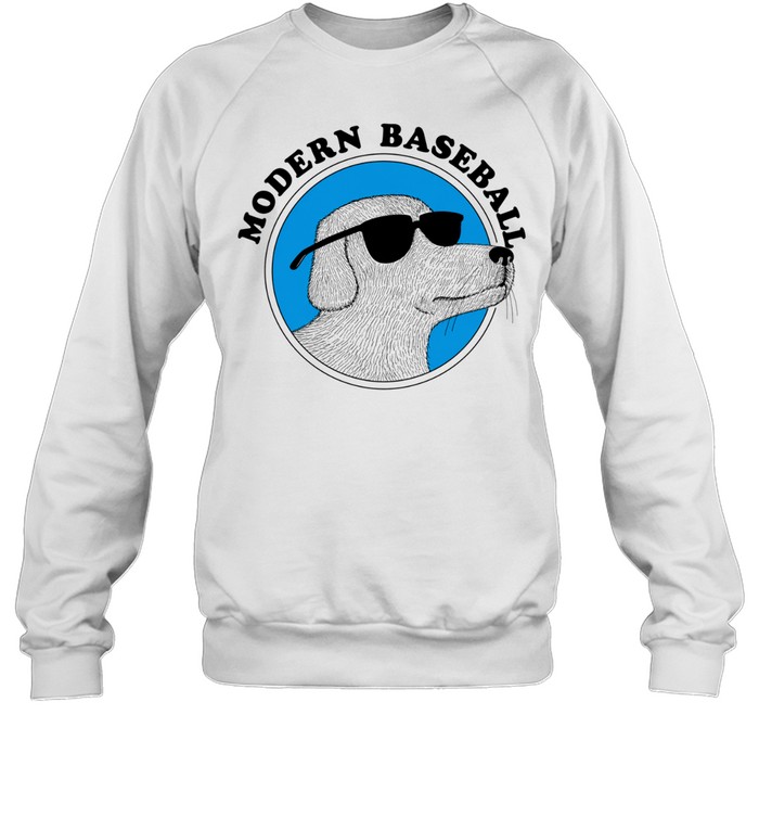 Modern Baseball Dog with Sunglasses indie rock Sweatshirt