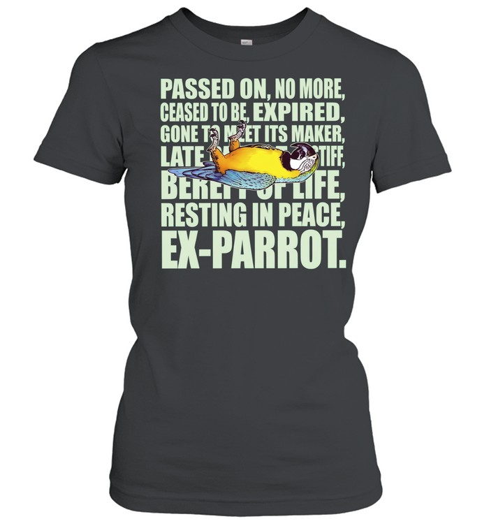 Monty Python Dead Parrot Sketch Ex-Parrot Women T-Shirt