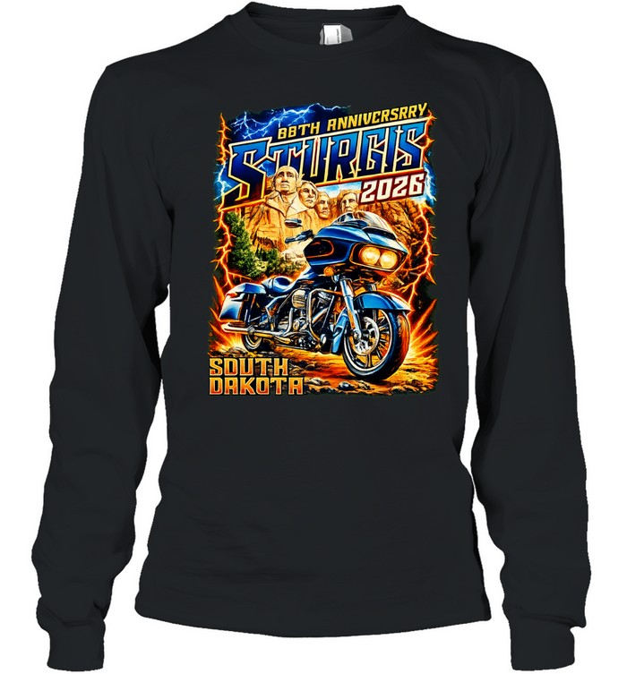 Mount Rushmore motorcycle Sturgis 86th anniversary South Dakota Long Sleeve Tee