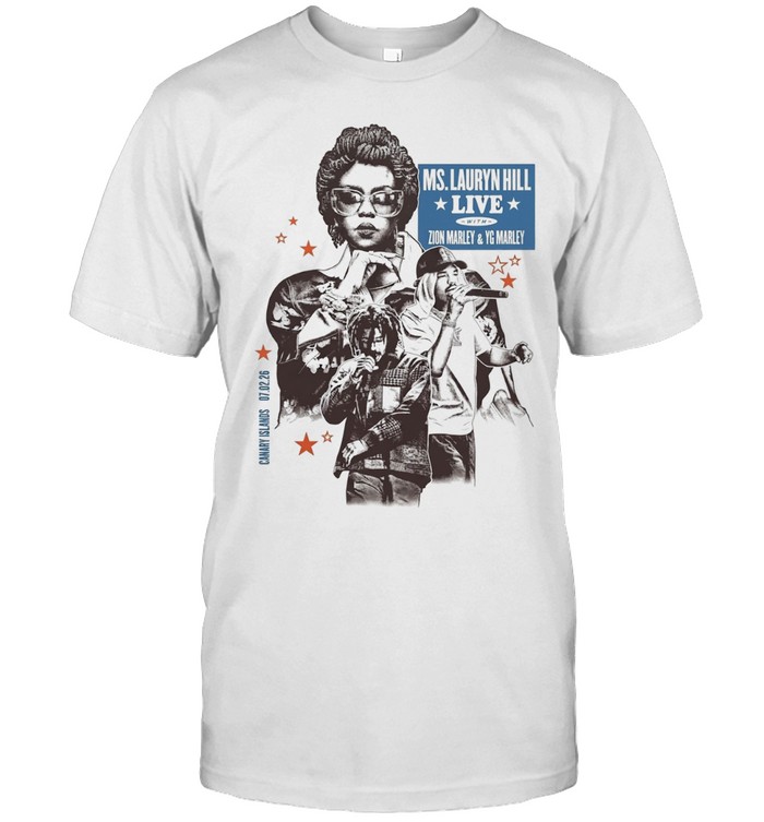 Ms Lauryn Hill Zion Marley YG Marley live Canary Islands February 2026 Unisex T-Shirt