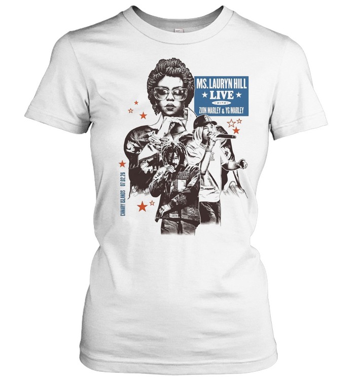 Ms Lauryn Hill Zion Marley YG Marley live Canary Islands February 2026 Women T-Shirt