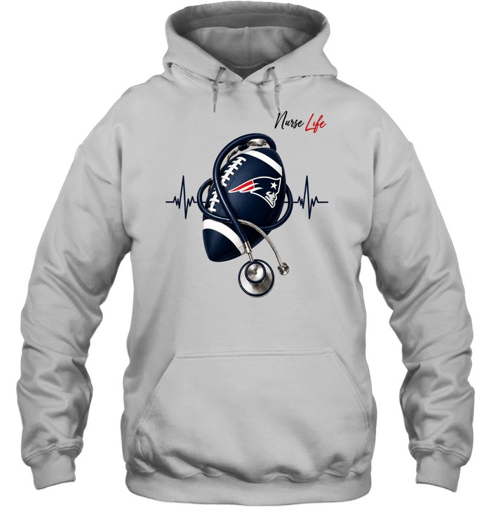 New England Patriots x Orange cat tired eyes strong heart Hoodie
