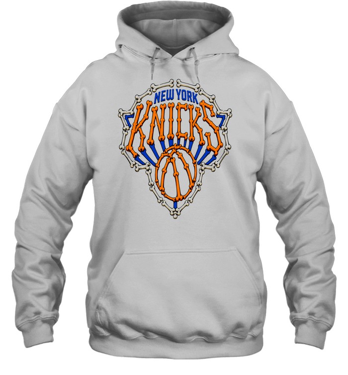 New York Knicks Bone Logo Skeleton Basketball Hoodie