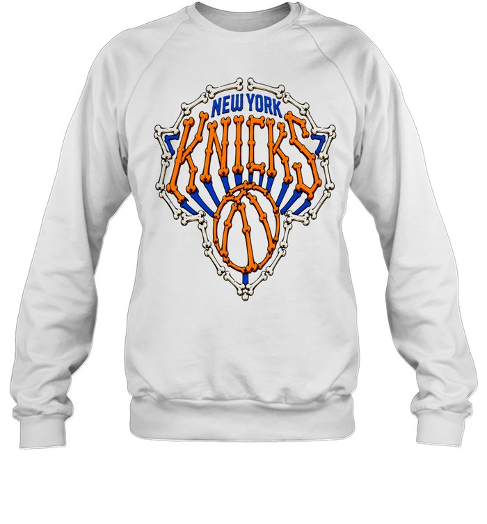 New York Knicks Bone Logo Skeleton Basketball Sweatshirt