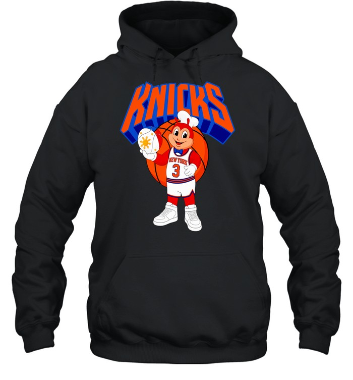 New York Knicks Jollibee fast food mascot jersey basketball humor Hoodie