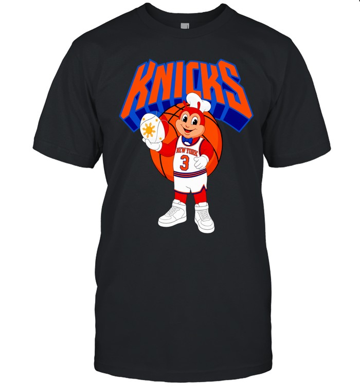 New York Knicks Jollibee fast food mascot jersey basketball humor Unisex T-Shirt