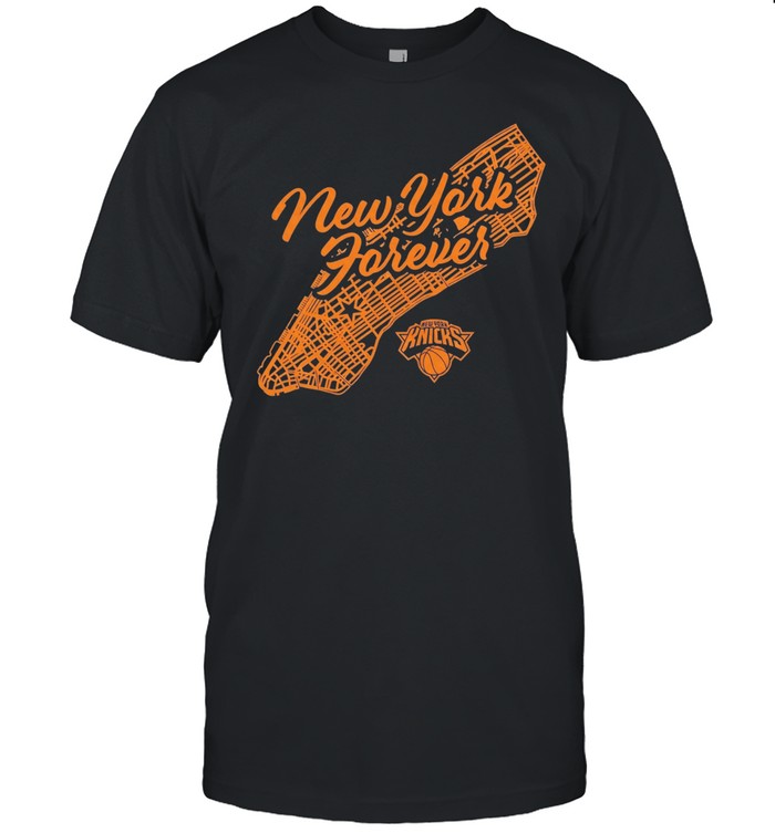 New York Knicks New York Forever Manhattan Map logo Unisex T-Shirt
