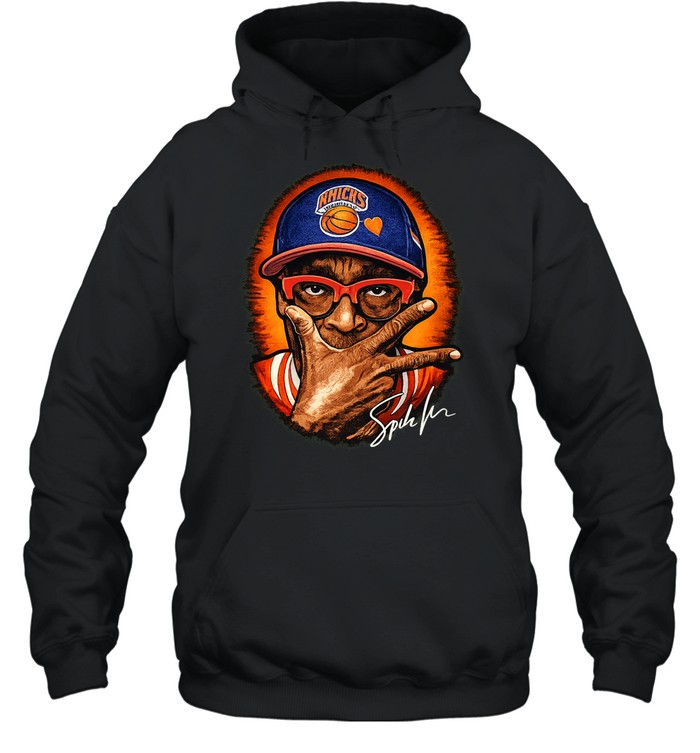 New York Knicks Superfan Spike Lee Signature Graphic Hoodie