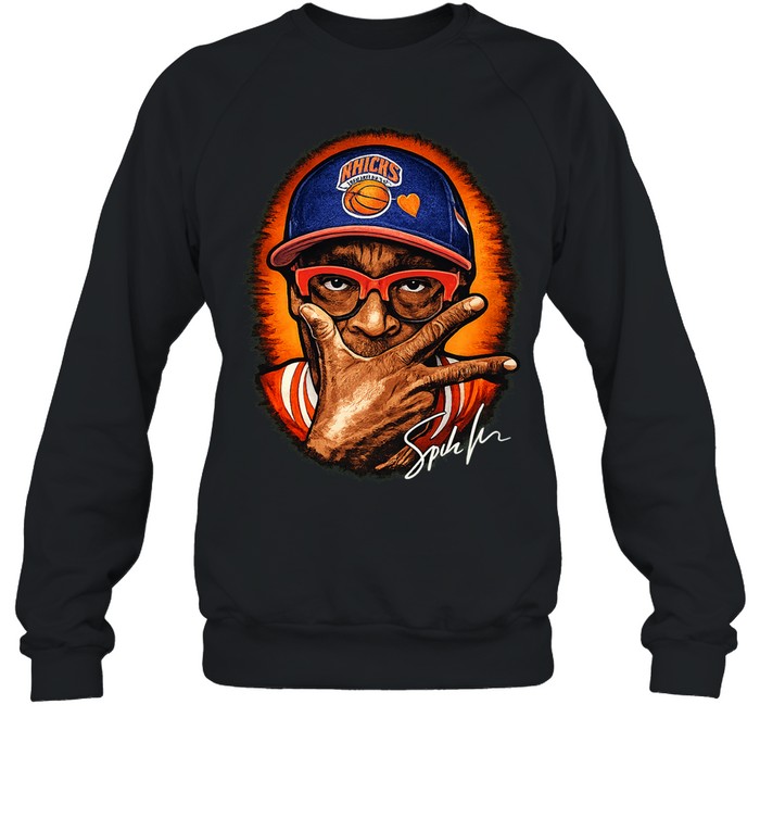 New York Knicks Superfan Spike Lee Signature Graphic Sweatshirt