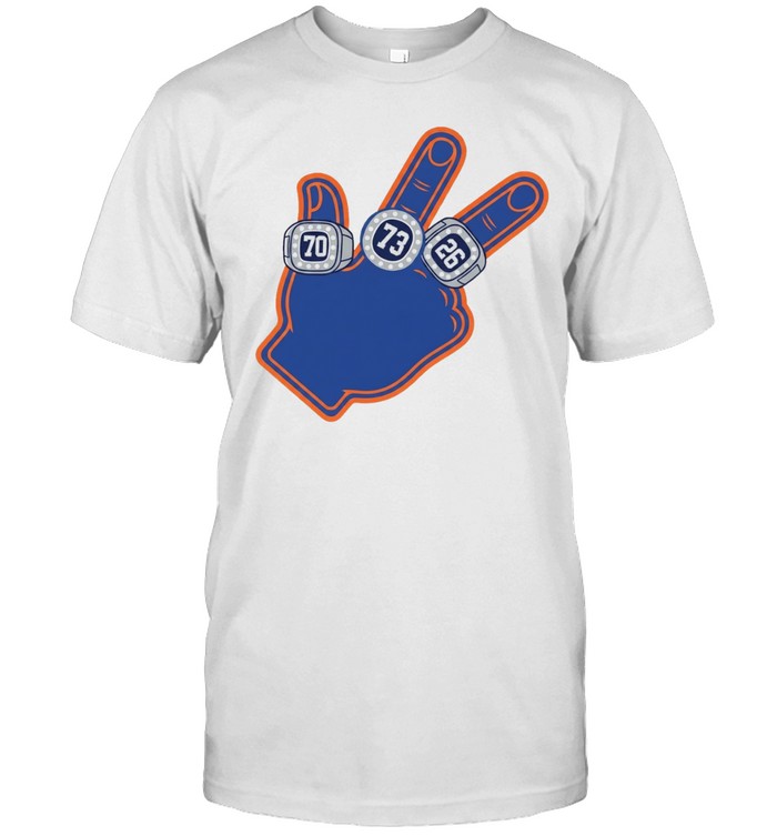 New York Knicks three point foam finger 1970 1973 2026 rings Unisex T-Shirt