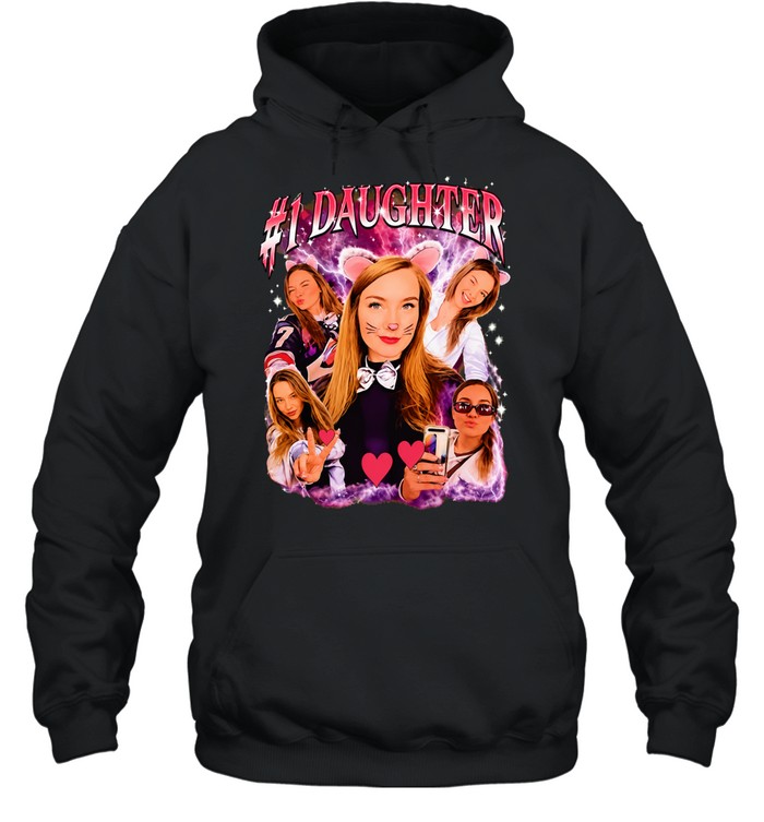 No 1 Daughter custom photo gift Hoodie