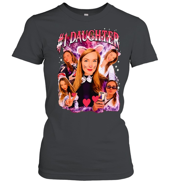 No 1 Daughter custom photo gift Women T-Shirt
