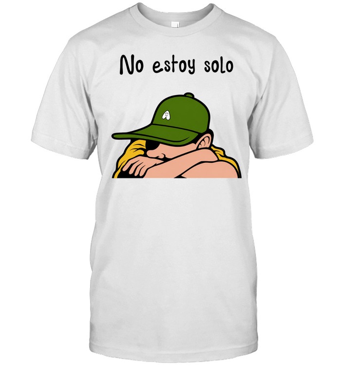No Estoy Solo Sad Anime Boy Hugging Green Cap Unisex T-Shirt