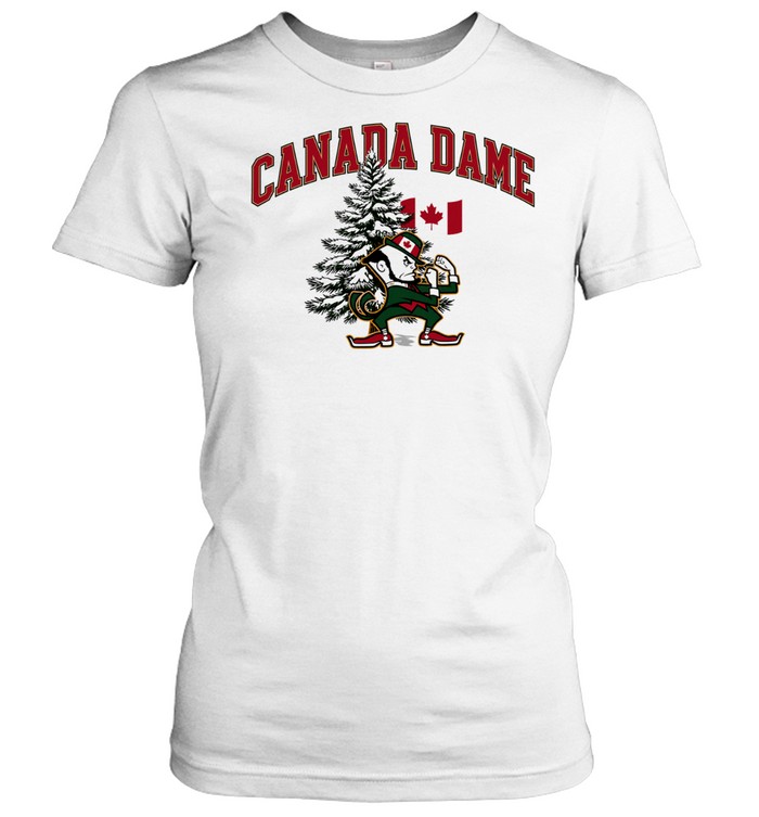 Notre Dame Fighting Irish leprechaun pine tree Canada Women T-Shirt