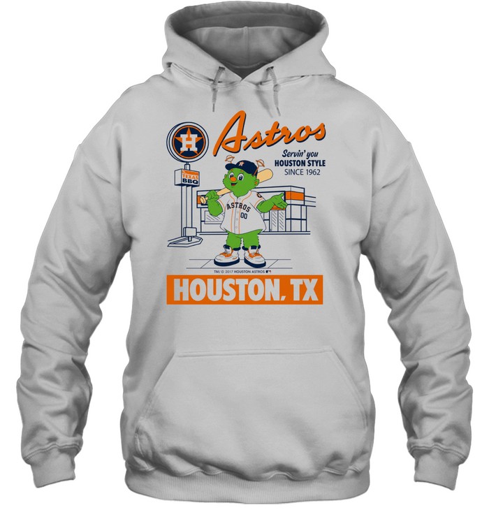 Orbit Houston Astros Servin you Houston Style since 1962 Houston TX Hoodie