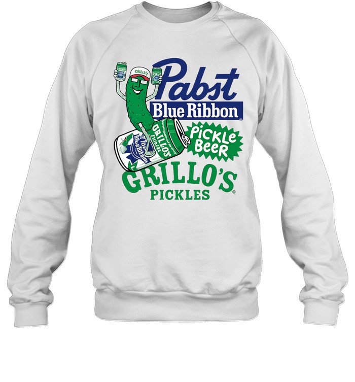 Pabst Blue Ribbon Pickle beer Grillo’s Pickles Sweatshirt