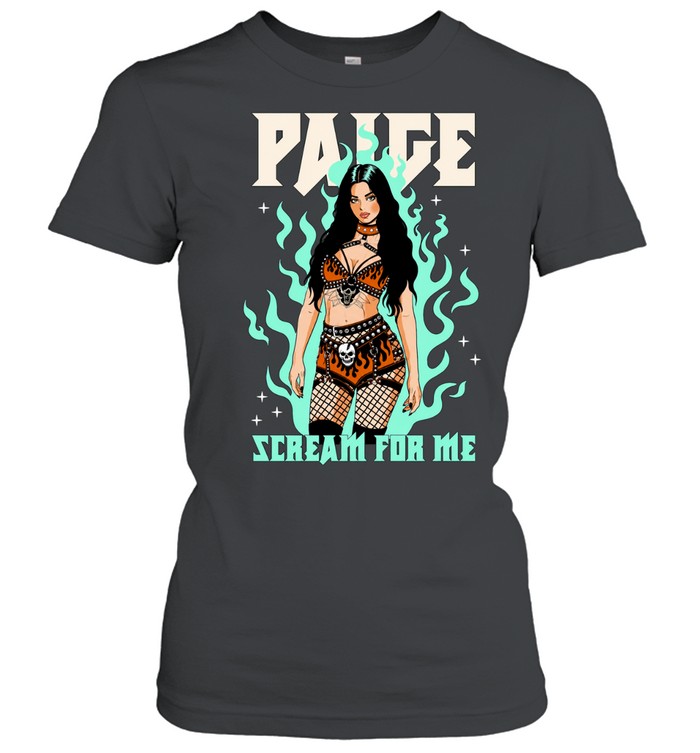 Paige Scream for Me Wrestling Saraya Women T-Shirt