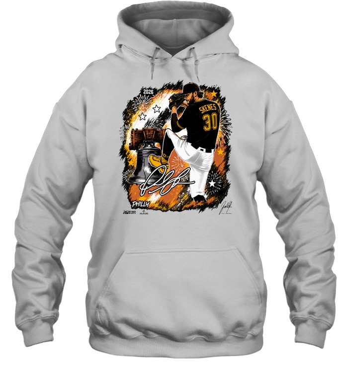 Paul Skenes Pittsburgh Pirates Pitcher Liberty Bell Philadelphia Theme Baseball All Star 2026 Signature Hoodie
