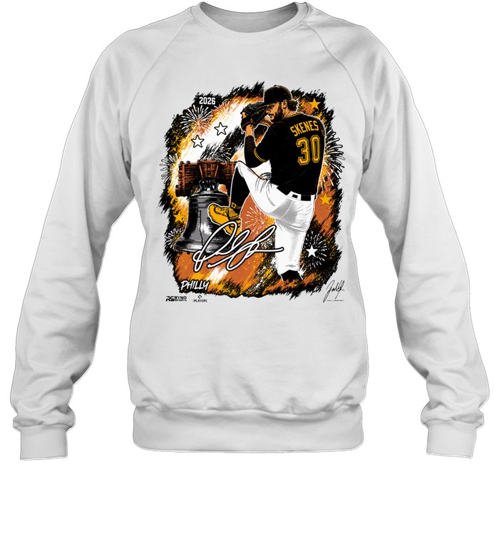 Paul Skenes Pittsburgh Pirates Pitcher Liberty Bell Philadelphia Theme Baseball All Star 2026 Signature Sweatshirt