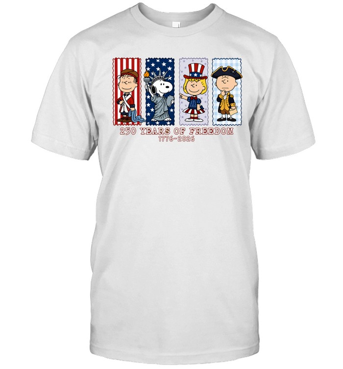 Peanuts 250 years of freedom America 1776 2026 Unisex T-Shirt