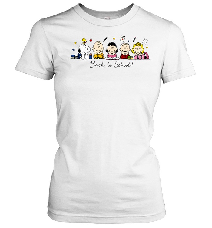 Peanuts Back To School Snoopy And Friends Women T-Shirt