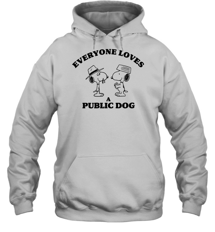 Peanuts Snoopy everyone loves a public dog Hoodie