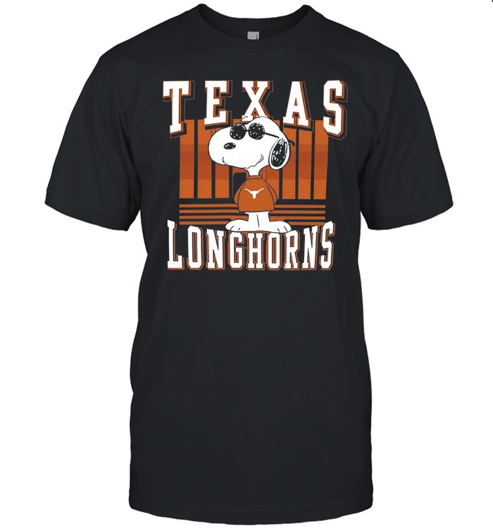 Peanuts Snoopy Wearing Sunglasses Texas Longhorns Unisex T-Shirt