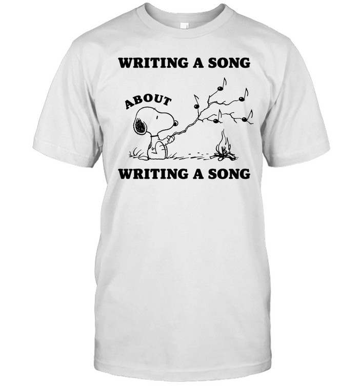 Peanuts Snoopy writing a song about writing a song Unisex T-Shirt