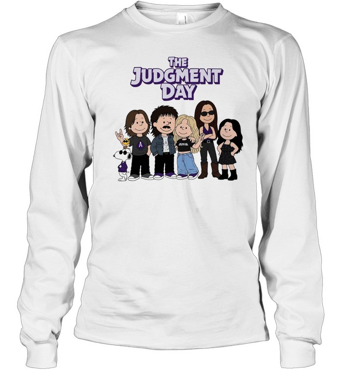 Peanuts Style The Judgment Day Character Cartoon Long Sleeve Tee