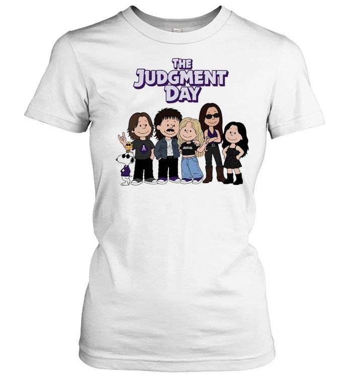 Peanuts Style The Judgment Day Character Cartoon Women T-Shirt