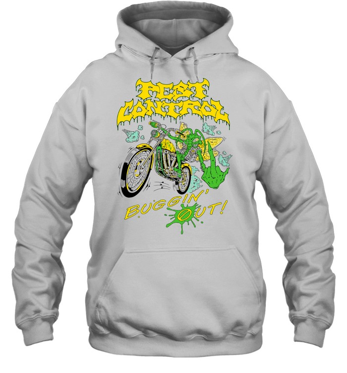 Pest Control Buggin’ Out insect motorcycle Hoodie