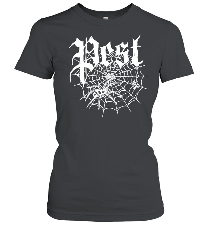 Pest Spider Web black metal gothic Women T-Shirt