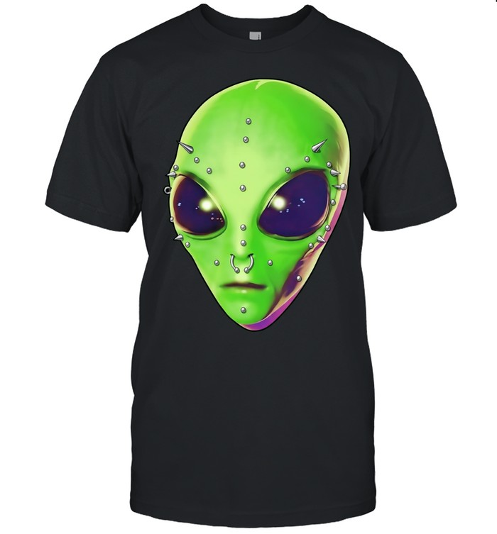 Pierced Green Alien Unisex T-Shirt