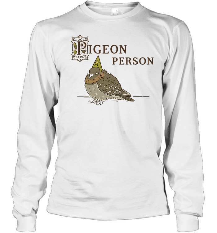 Pigeon Person Wizard Bird Long Sleeve Tee