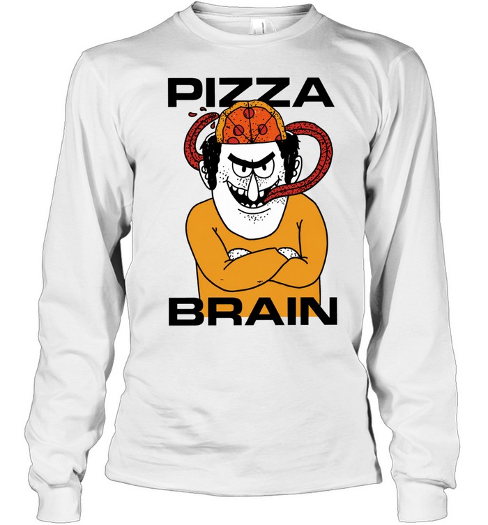 Pizza Brain Perry Character Cartoon Long Sleeve Tee