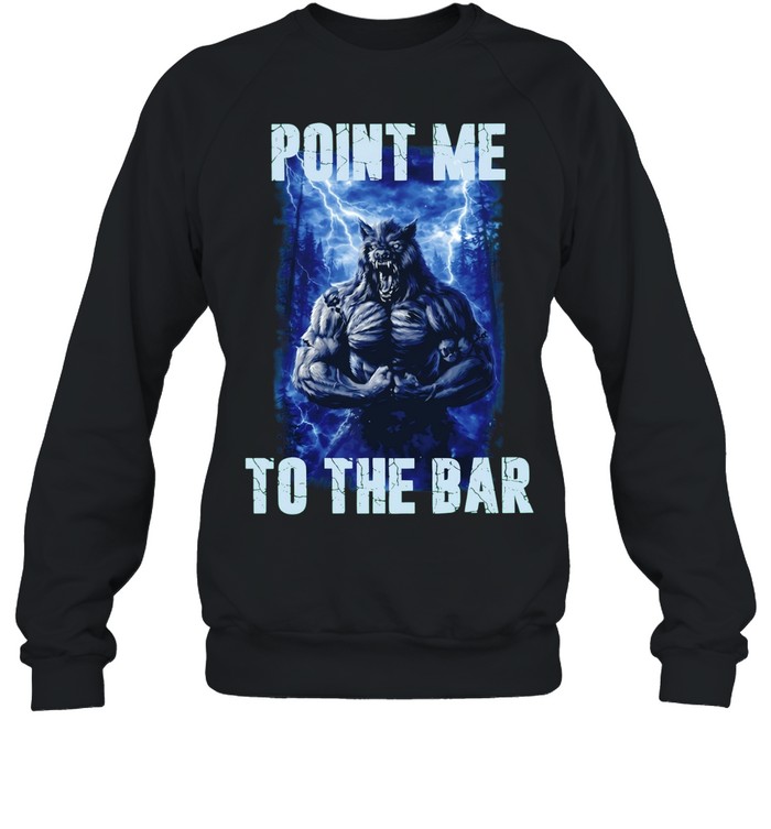 Point Me to the Bar Werewolf graphic Sweatshirt