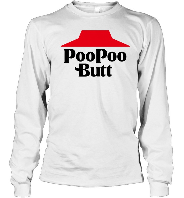 Poopoo Butt Pizza Hut parody Halloween Long Sleeve Tee