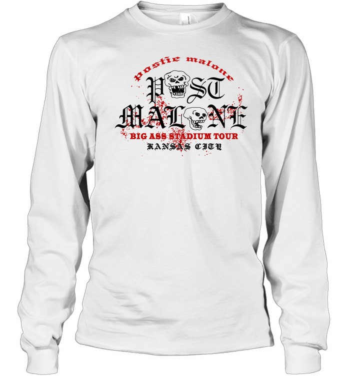 Post Malone Big Ass Stadium Tour Kansas City Death Snake Long Sleeve Tee