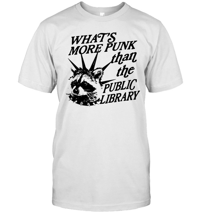 Raccoon what’s more punk than the public library Unisex T-Shirt
