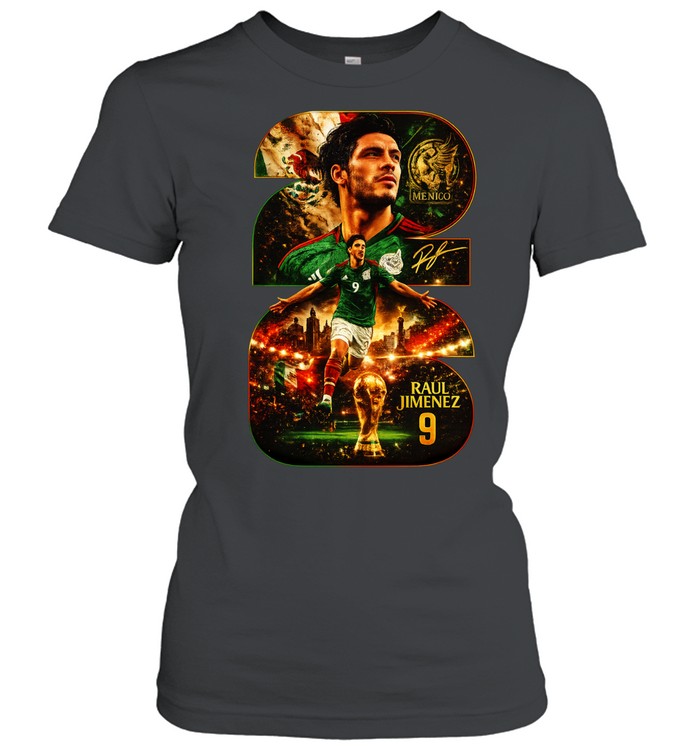 Raul Jimenez Mexico National Team World Cup number 9 Women T-Shirt
