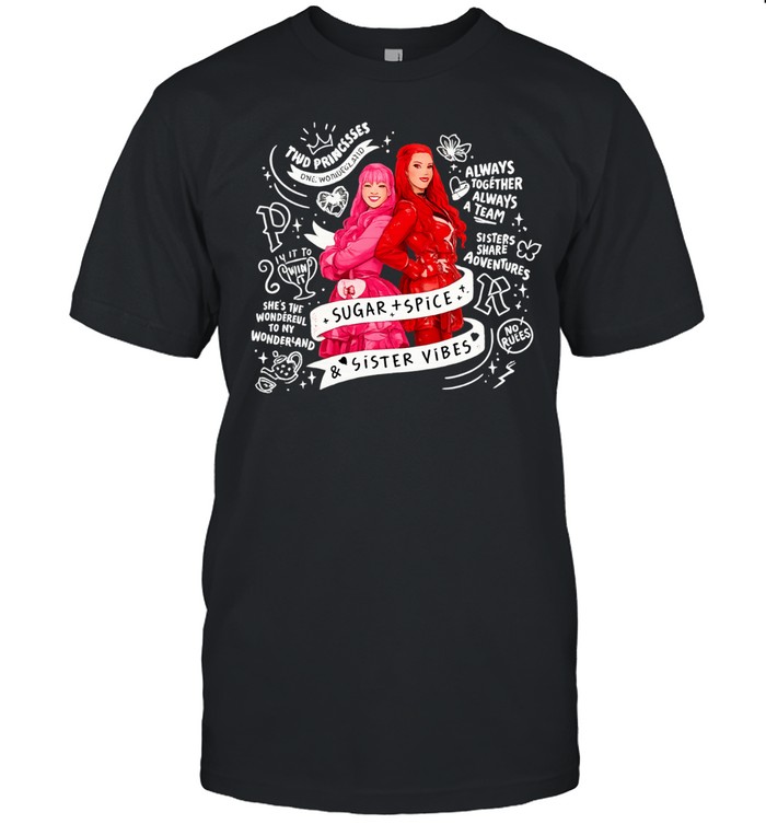 Red and Pink Descendants The Rise of Red Sugar Spice and Sister Vibes Unisex T-Shirt