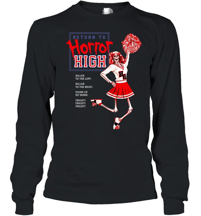 Return to Horror High Cheerleader Skeleton Long Sleeve Tee