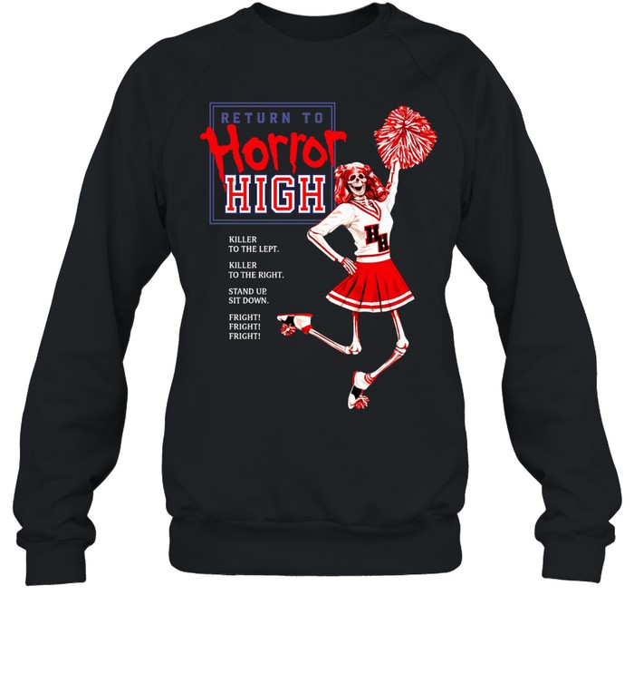 Return to Horror High Cheerleader Skeleton Sweatshirt