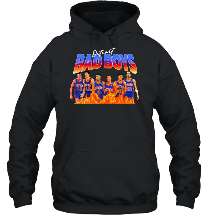 Rick Mahorn Bill Laimbeer Joe Dumars Isiah Thomas Dennis Rodman John Salley New York Knicks Hoodie
