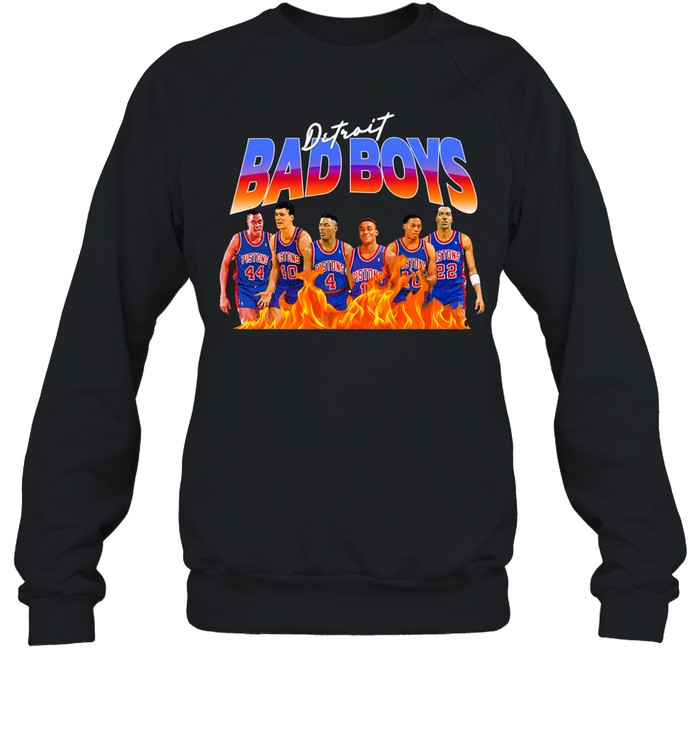 Rick Mahorn Bill Laimbeer Joe Dumars Isiah Thomas Dennis Rodman John Salley New York Knicks Sweatshirt