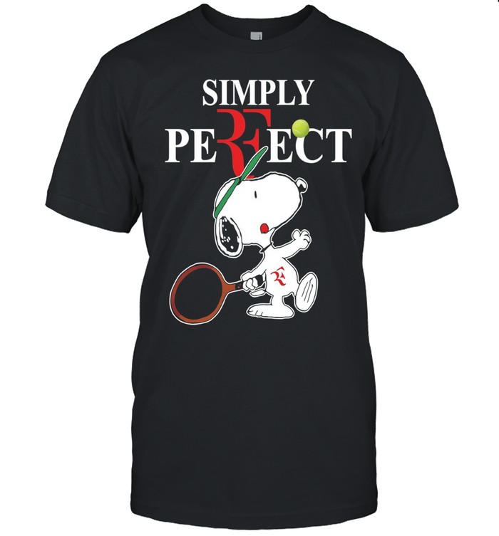Roger Federer Snoopy Simply Perfect Unisex T-Shirt
