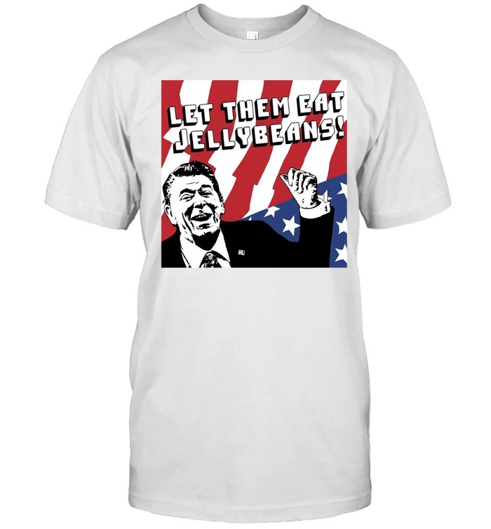 Ronald Reagan let them eat jellybeans American flag Unisex T-Shirt