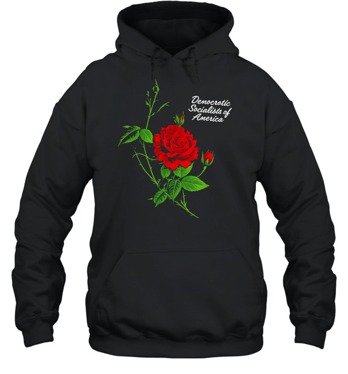 Rose democratic socialists of America Hoodie